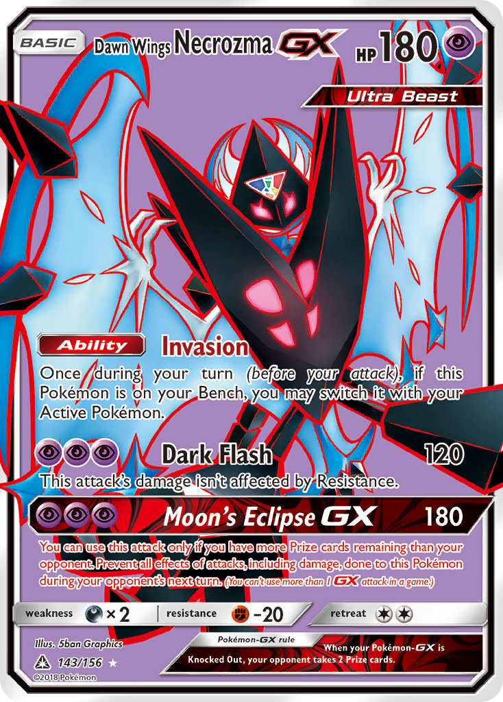 Dawn Wings Necrozma GX (143/156) [Sun & Moon: Ultra Prism] | Enigma On Main