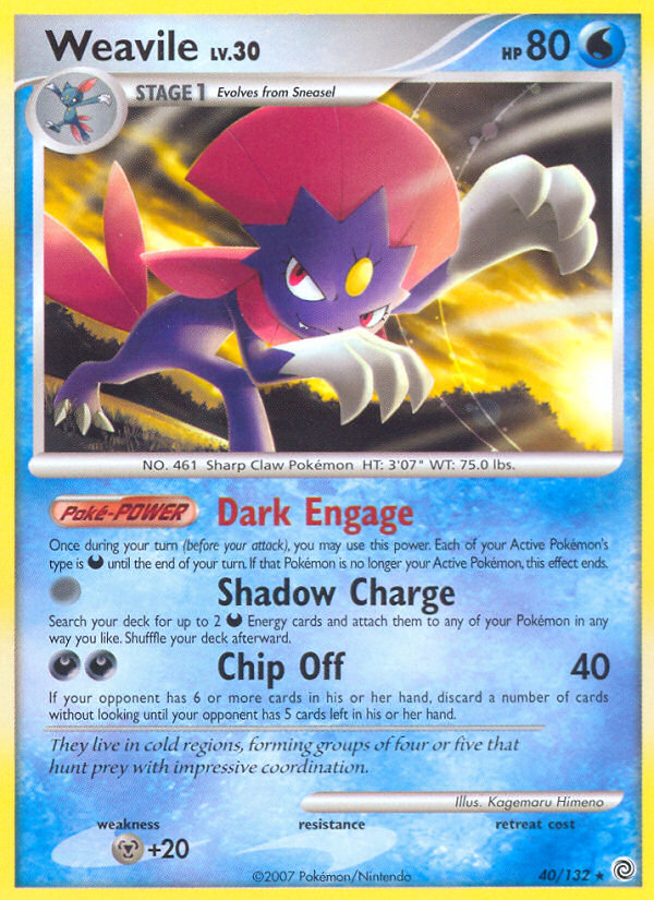 Weavile (40/132) [Diamond & Pearl: Secret Wonders] | Enigma On Main