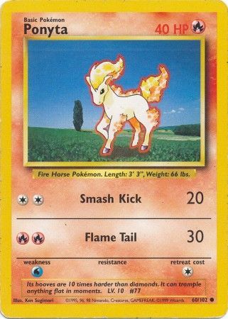 Ponyta (60/102) [Base Set Unlimited] | Enigma On Main