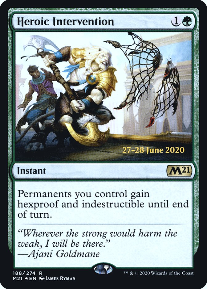 Heroic Intervention  [Core Set 2021 Prerelease Promos] | Enigma On Main