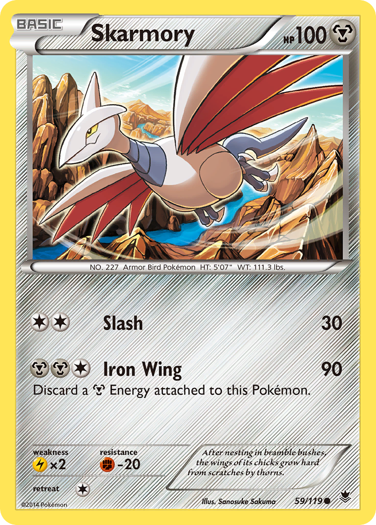 Skarmory (59/119) [XY: Phantom Forces] | Enigma On Main