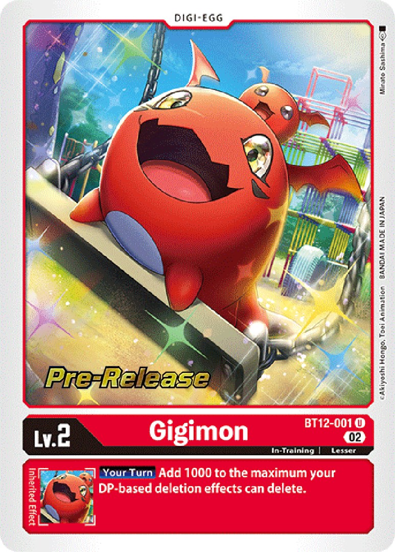 Gigimon [BT12-001] [Across Time Pre-Release Cards] | Enigma On Main