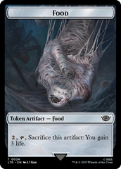 Smaug // Food (0024) Double-Sided Token (Surge Foil) [The Lord of the Rings: Tales of Middle-Earth Tokens] | Enigma On Main