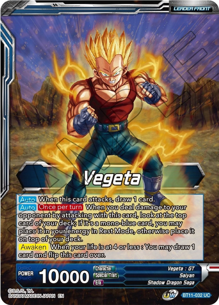 Vegeta // SS4 Vegeta, Ultimate Evolution (BT11-032) [Theme Selection: History of Vegeta] | Enigma On Main