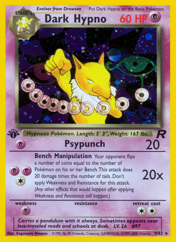 Dark Hypno (9/82) [Team Rocket 1st Edition] | Enigma On Main