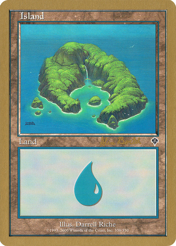 Island (ab338) (Alex Borteh) [World Championship Decks 2001] | Enigma On Main