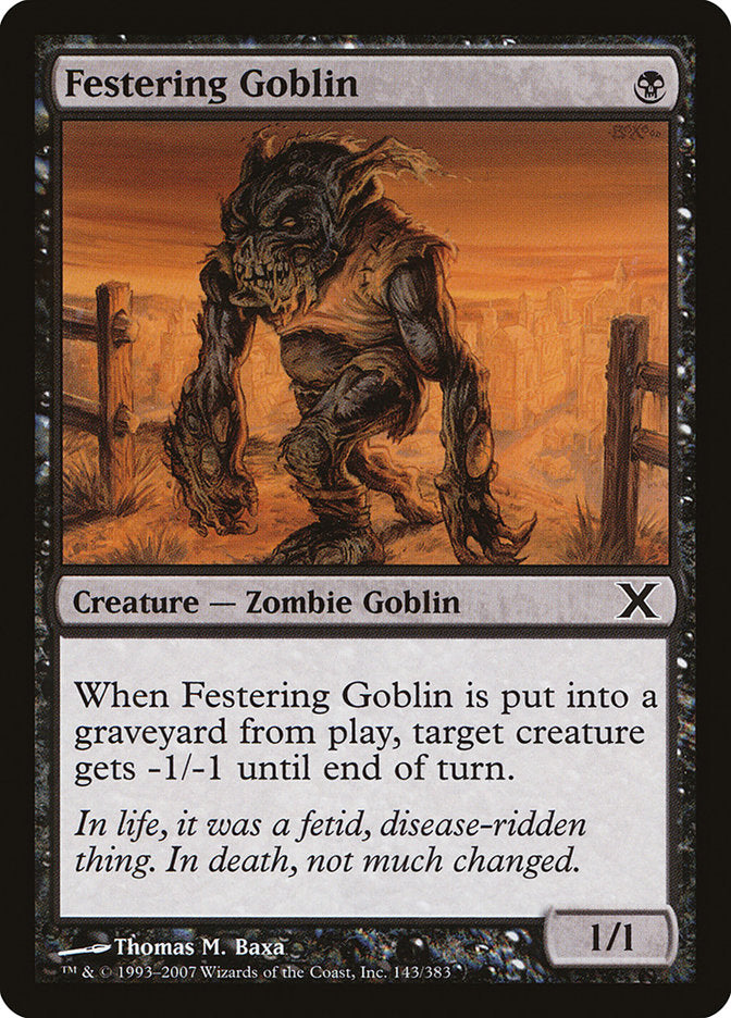 Festering Goblin [Tenth Edition] | Enigma On Main