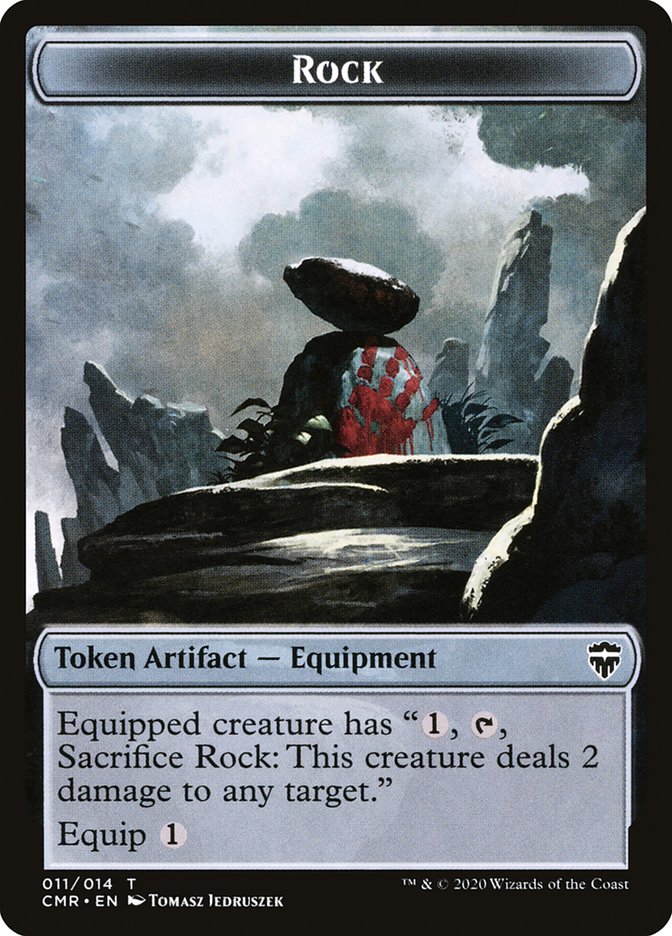 Rock Token [Commander Legends Tokens] | Enigma On Main