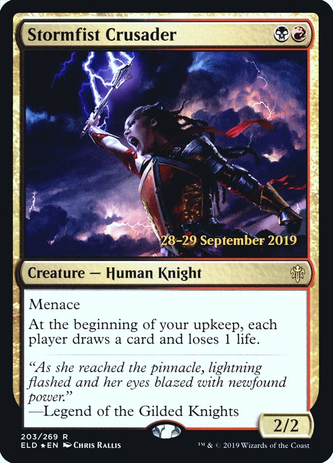 Stormfist Crusader  [Throne of Eldraine Prerelease Promos] | Enigma On Main