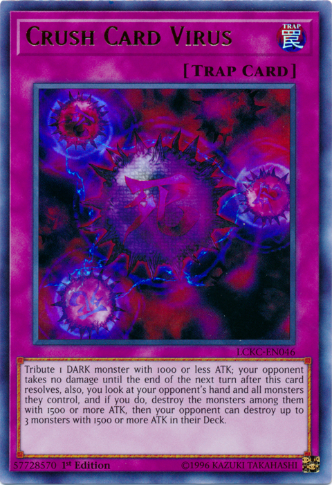 Crush Card Virus (Version 2) [LCKC-EN046] Ultra Rare | Enigma On Main