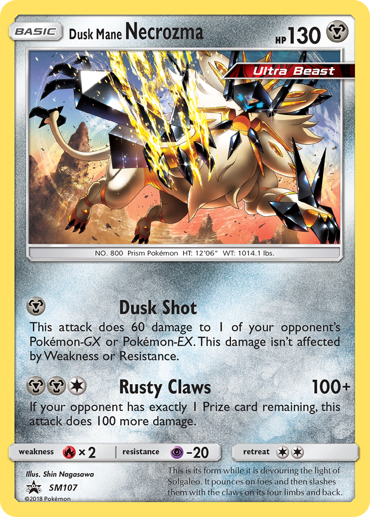 Dusk Mane Necrozma (SM107) [Sun & Moon: Black Star Promos] | Enigma On Main