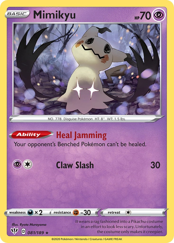 Mimikyu (081/189) (Cosmos Holo) [Sword & Shield: Darkness Ablaze] | Enigma On Main