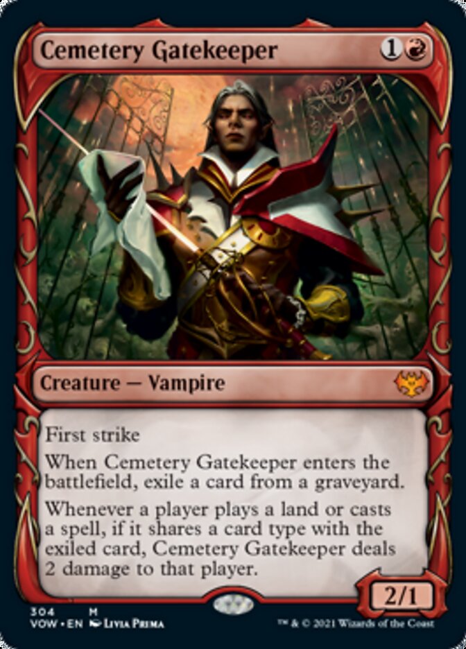 Cemetery Gatekeeper (Showcase Fang Frame) [Innistrad: Crimson Vow] | Enigma On Main