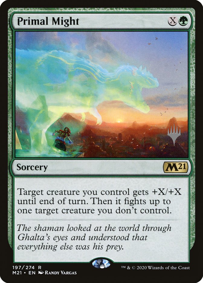 Primal Might (Promo Pack) [Core Set 2021 Promos] | Enigma On Main