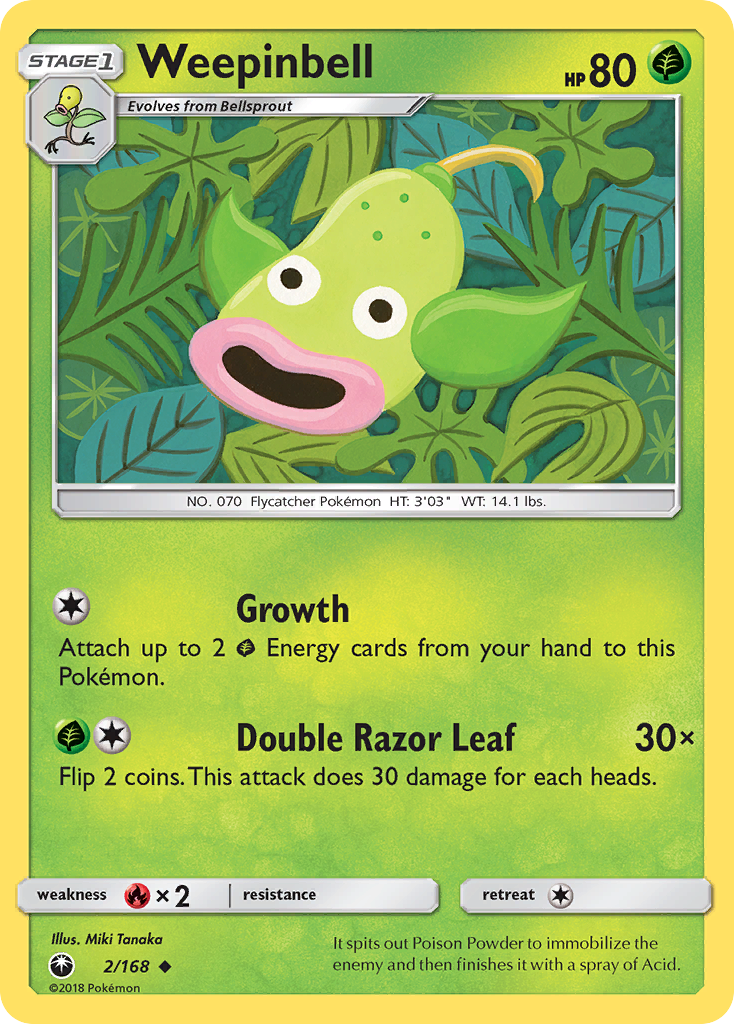 Weepinbell (2/168) [Sun & Moon: Celestial Storm] | Enigma On Main