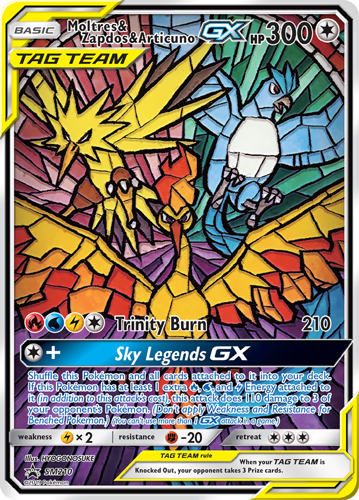 Moltres & Zapdos & Articuno GX (SM210) [Sun & Moon: Black Star Promos] | Enigma On Main