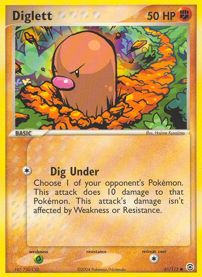 Diglett (61/112) [EX: FireRed & LeafGreen] | Enigma On Main