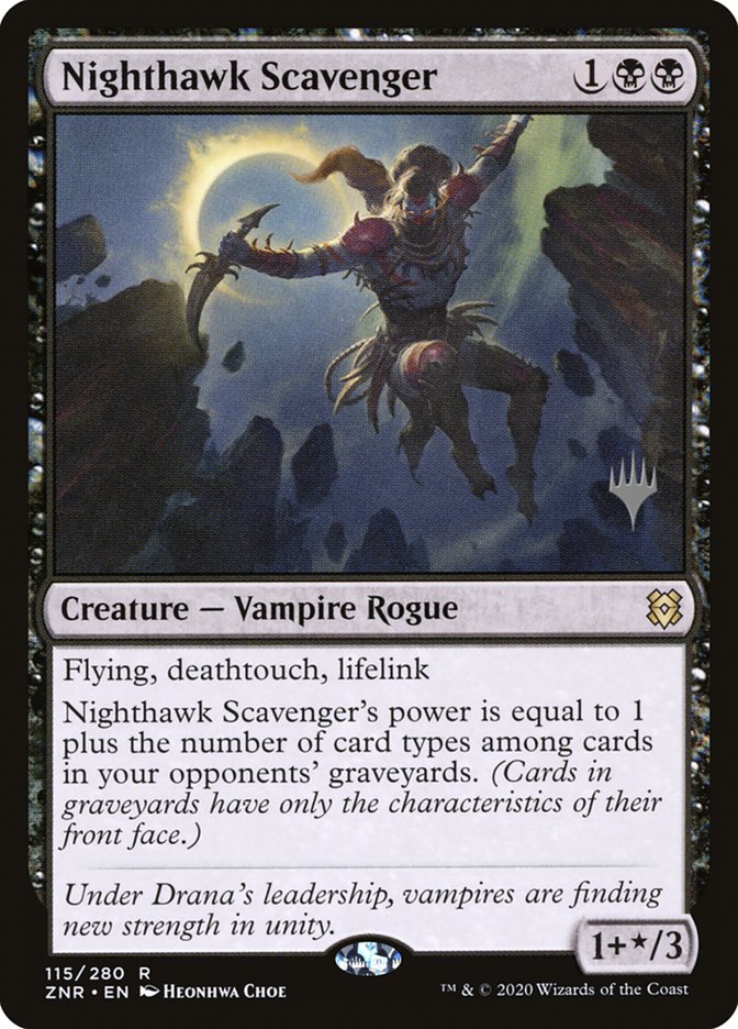 Nighthawk Scavenger (Promo Pack) [Zendikar Rising Promos] | Enigma On Main