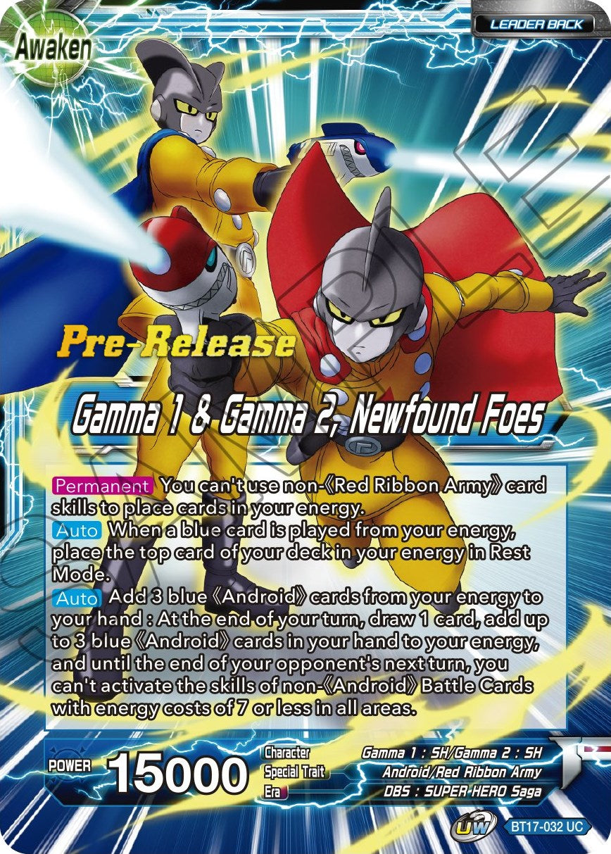 Gamma 1 & Gamma 2 // Gamma 1 & Gamma 2, Newfound Foes (BT17-032) [Ultimate Squad Prerelease Promos] | Enigma On Main