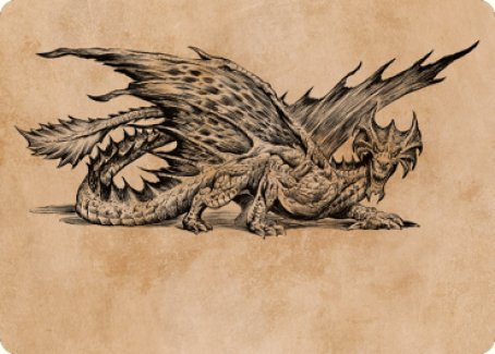 Ancient Brass Dragon Art Card (49) [Commander Legends: Battle for Baldur's Gate Art Series] | Enigma On Main