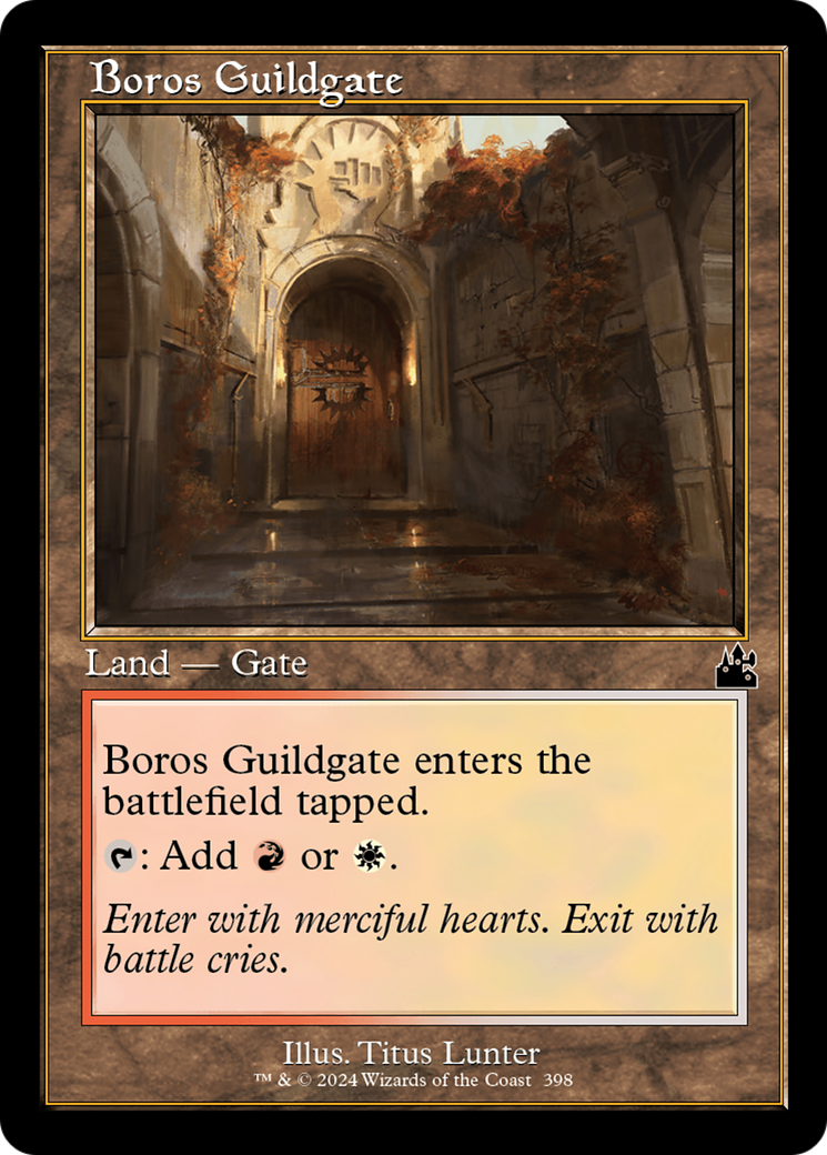 Boros Guildgate (Retro Frame) [Ravnica Remastered] | Enigma On Main