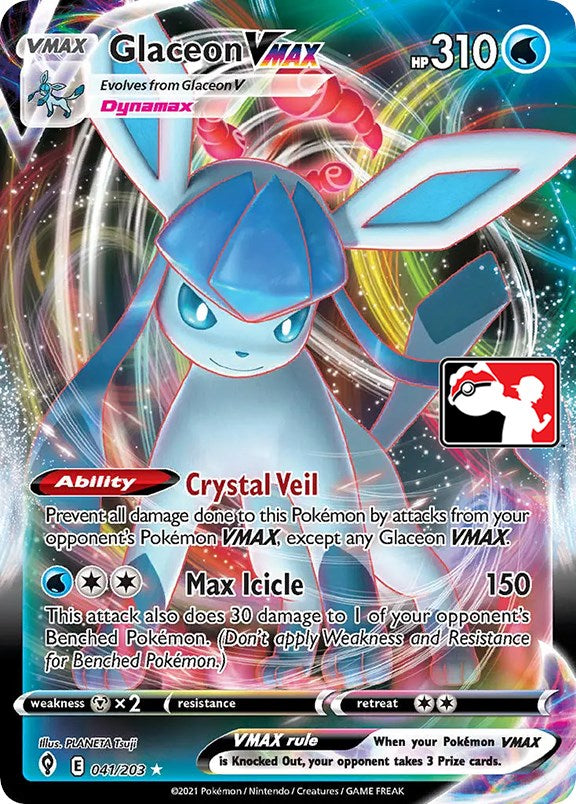 Glaceon VMAX (041/203) [Prize Pack Series One] | Enigma On Main