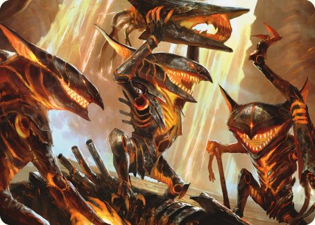 Gleeful Demolition Art Card [Phyrexia: All Will Be One Art Series] | Enigma On Main