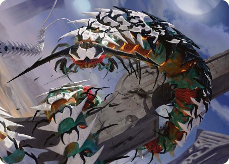 Atraxa's Skitterfang Art Card [Phyrexia: All Will Be One Art Series] | Enigma On Main