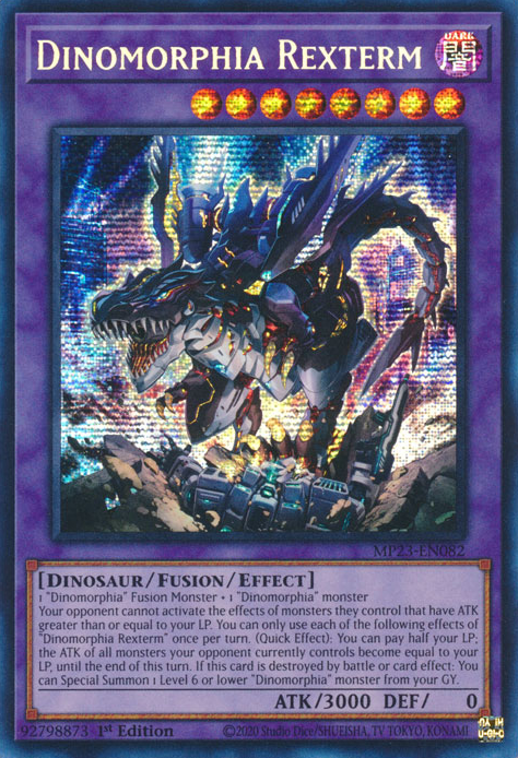 Dinomorphia Rexterm [MP23-EN082] Prismatic Secret Rare | Enigma On Main