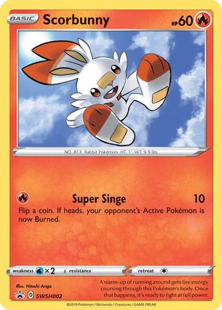 Scorbunny (SWSH002) [Sword & Shield: Black Star Promos] | Enigma On Main