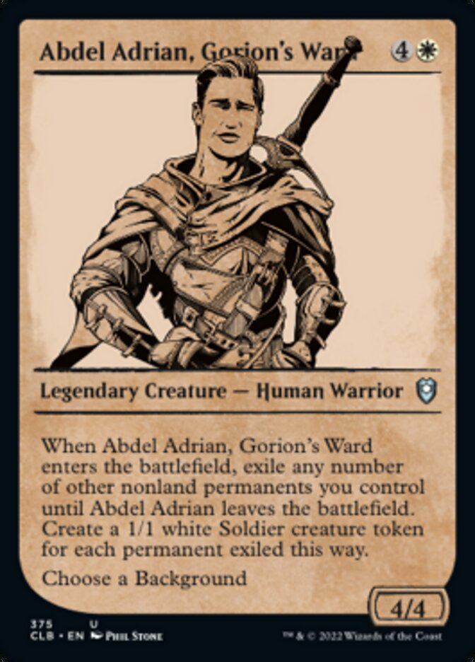 Abdel Adrian, Gorion's Ward (Showcase) [Commander Legends: Battle for Baldur's Gate] | Enigma On Main