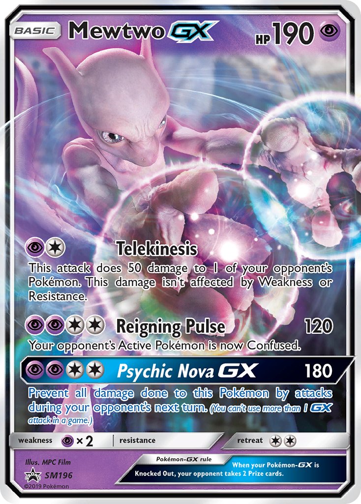 Mewtwo GX (SM196) [Sun & Moon: Black Star Promos] | Enigma On Main