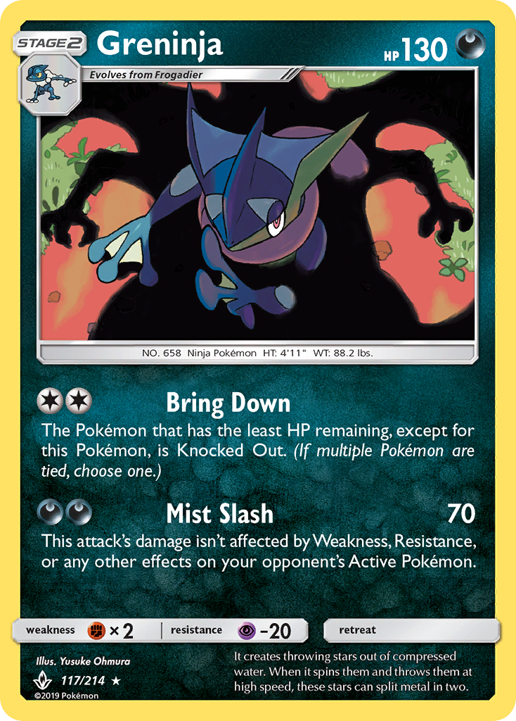 Greninja (117/214) [Sun & Moon: Unbroken Bonds] | Enigma On Main