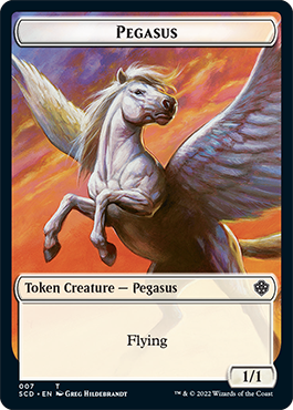 Pegasus // Thopter Double-Sided Token [Starter Commander Decks] | Enigma On Main