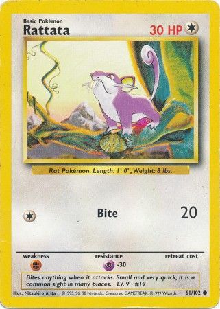 Rattata (61/102) [Base Set Unlimited] | Enigma On Main