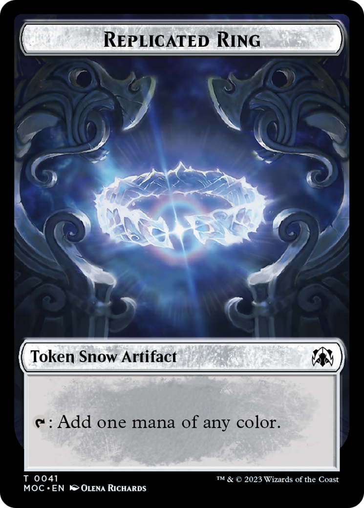 Food // Replicated Ring Double-Sided Token [March of the Machine Commander Tokens] | Enigma On Main