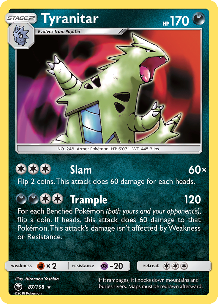 Tyranitar (87/168) [Sun & Moon: Celestial Storm] | Enigma On Main