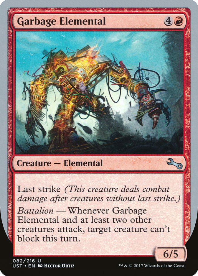 Garbage Elemental (6/5 Creature) [Unstable] | Enigma On Main