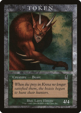 Beast Token (Odyssey) [Magic Player Rewards 2001] | Enigma On Main