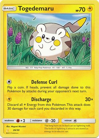 Togedemaru (26/30) [Sun & Moon: Trainer Kit - Alolan Raichu] | Enigma On Main