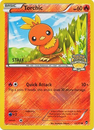 Torchic (12/111) (City Championship Promo Staff) [XY: Furious Fists] | Enigma On Main