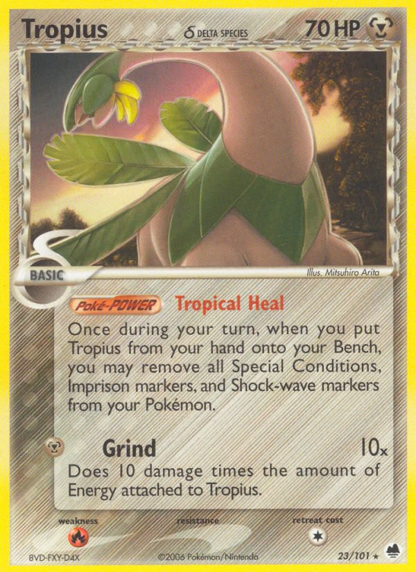 Tropius (23/101) (Delta Species) [EX: Dragon Frontiers] | Enigma On Main