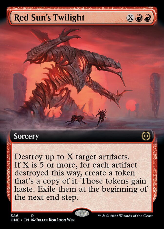 Red Sun's Twilight (Extended Art) [Phyrexia: All Will Be One] | Enigma On Main