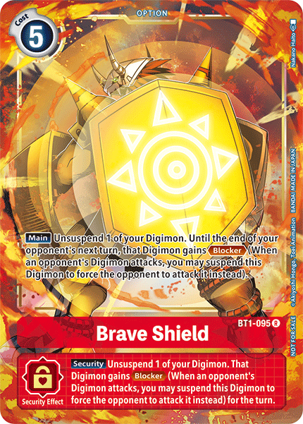 Brave Shield [BT1-095] (Dash Pack) [Release Special Booster Ver.1.5 Promos] | Enigma On Main