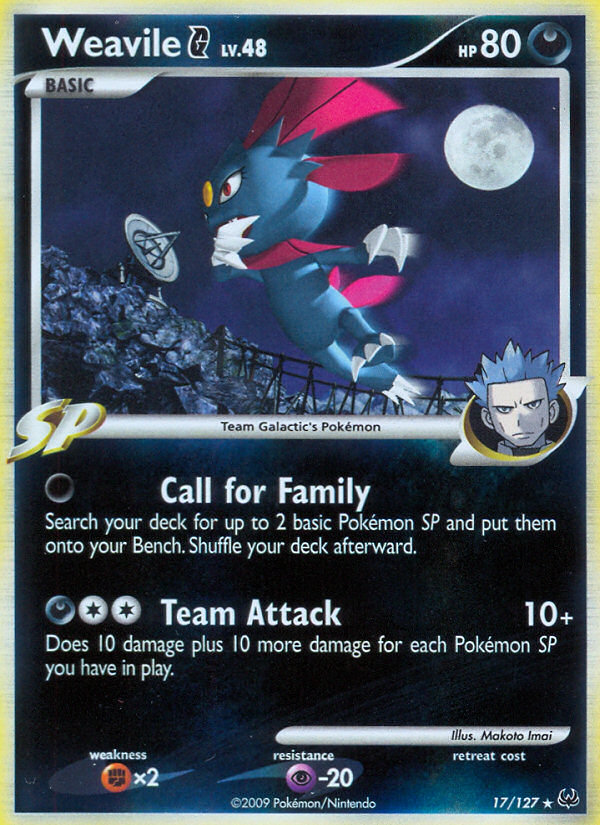 Weavile G (17/127) [Platinum: Base Set] | Enigma On Main