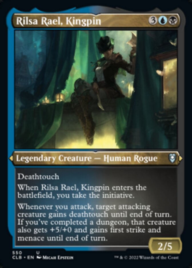 Rilsa Rael, Kingpin (Foil Etched) [Commander Legends: Battle for Baldur's Gate] | Enigma On Main