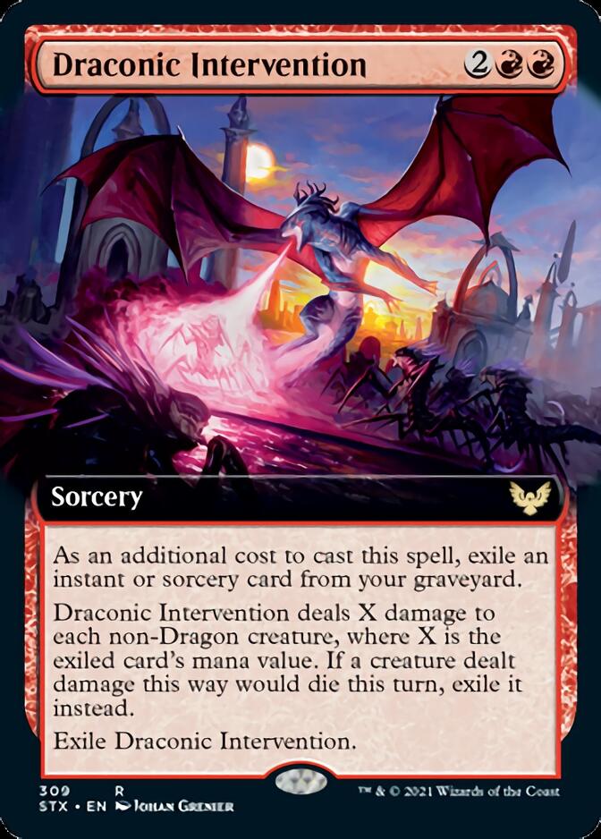 Draconic Intervention (Extended) [Strixhaven: School of Mages] | Enigma On Main