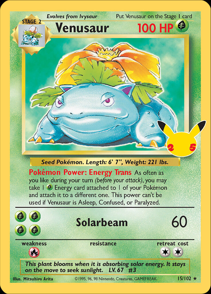 Venusaur (15/102) [Celebrations: 25th Anniversary - Classic Collection] | Enigma On Main