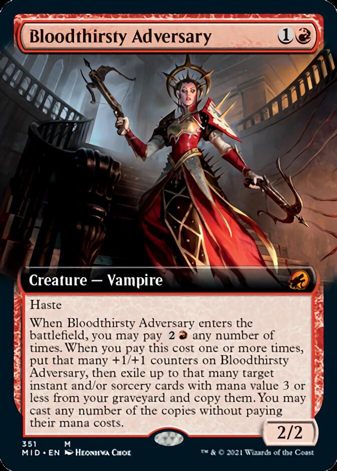 Bloodthirsty Adversary (Extended) [Innistrad: Midnight Hunt] | Enigma On Main