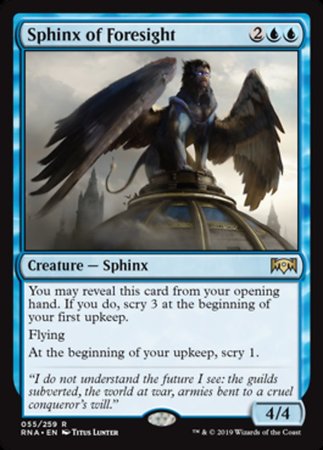 Sphinx of Foresight [Ravnica Allegiance] | Enigma On Main